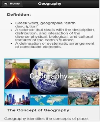 Geography android App screenshot 1